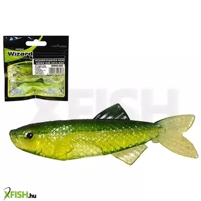 Wizard Flapper Shad Gumihal Green 7cm 3db/csomag