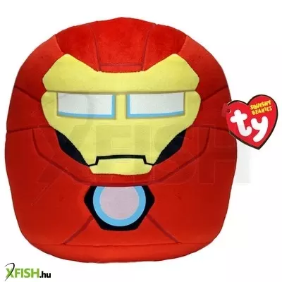 Ty squishy beanies párna alakú plüss figura marvel iron man, 22 cm