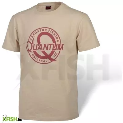 Quantum Tournament Shirt Horgász Poló Homok Színű S