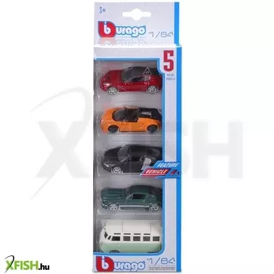 Bburago 1 /64 autók, 5 db /csomag
