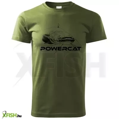 Nevis Powercat Harcsás Póló Zöld Xl