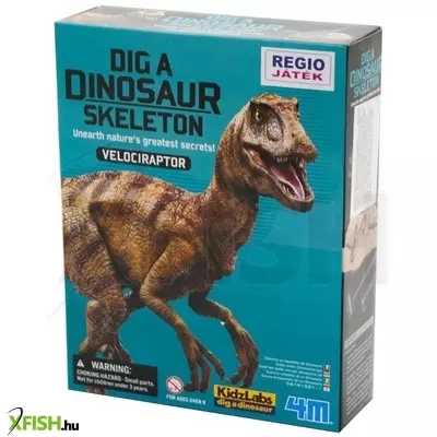 4m dinoszaurusz régész készlet - velociraptor