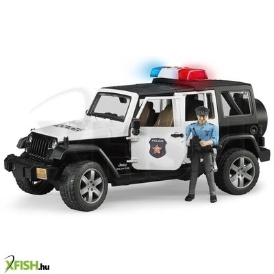 Bruder jeep wrangler unlimited rubicon rendőrautó rendőrrel és L +s modullal
