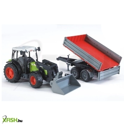 Bruder-claas nectis markolós traktor utánfutóval