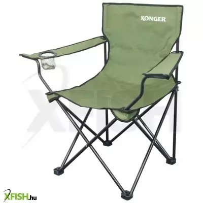 Konger Extra Arm Chair No5 Pohártartós Horgász Szék 55x44x92cm