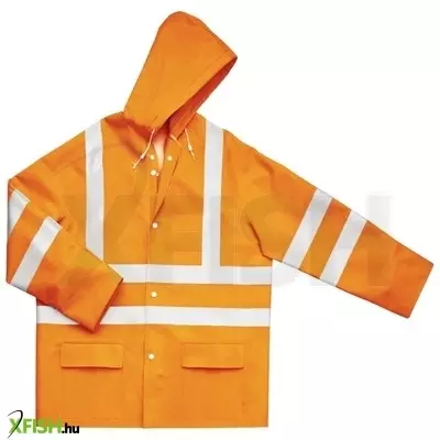 Xfish Xr Esőkabát Fényvisszaverő Csíkokkal Narancssárga L