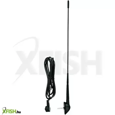 Sal 90557 autóantenna tetőre, m5 csavar, din csatlakozó, 440 mm, 0-45°, gumi burkolat