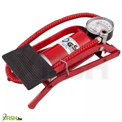 Sal 90717 lábpumpa, 7 bar, légnyomásmérő, 1+2 szelepadapter