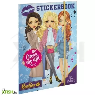 Grafix besties - babaöltöztető matricaalbum a4, 10 oldal + 6 ív matrica, háttér lapok