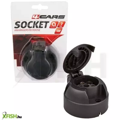 Sal 90779 utánfutó csatlakozóaljzat, 7 pólus, védőfedél, 70mm átmérő