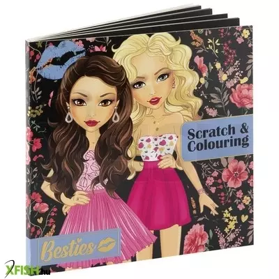 Grafix besties - képkarcoló és kifestő, 20x20 cm, 2x12 lap