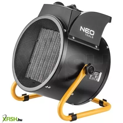 Neotools ipari ptc elektromos kerámia hősugárzó 5 kw, két fokozat, állítható szög, levehető fogantyú, 588 m3/h