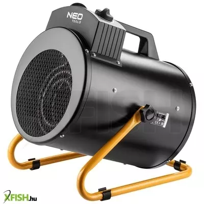 Neotools ipari elektromos hősugárzó 5kw, állíth. üzemmód, ipx4(vizálló), állíth. szög, szabadonálló, 366 m3/h