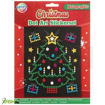 Grafix karácsonyi hologrammos matricák, 2 féle, 22x18 cm