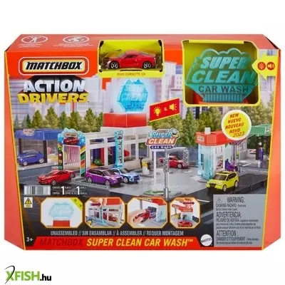 Matchbox nagy pályaszett - autómosó