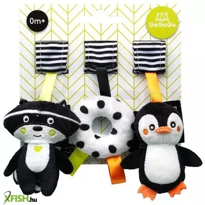 Gagagu logó plüss mosómedve, fánk, pingvin