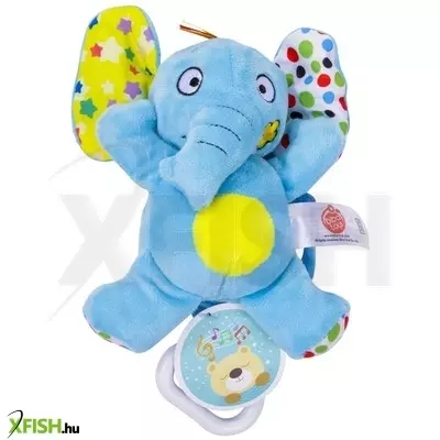 biba toys zenélő oroszlán vagy elefánt plüss bébijáték