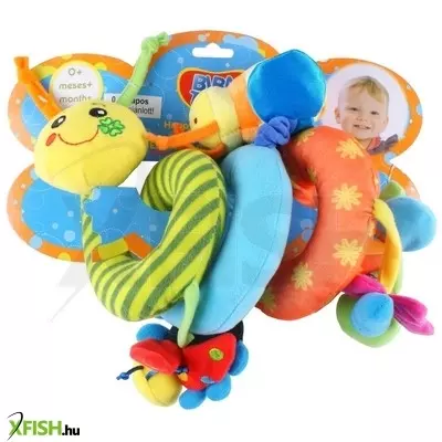 Biba toys spirál kukac textil bébijáték