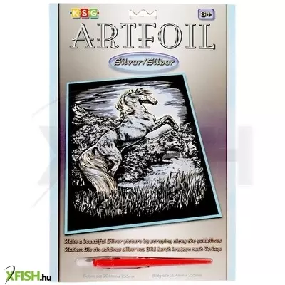 Sequin art vadló ezüst képkarcoló