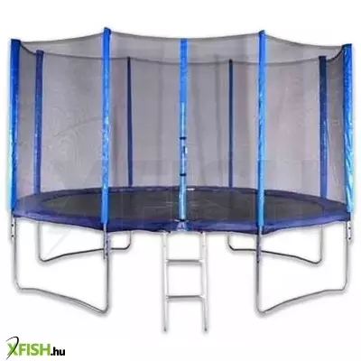 Spartan: Trambulin védőhálóval és létrával - 396 cm, 2 dobozban