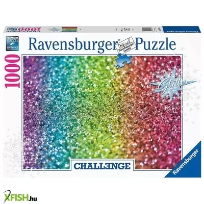 Ravensburger puzzle 1000 db - challenge glitter