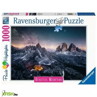 ravensburger puzzle 1000 db - drei zinnen, dolomitok