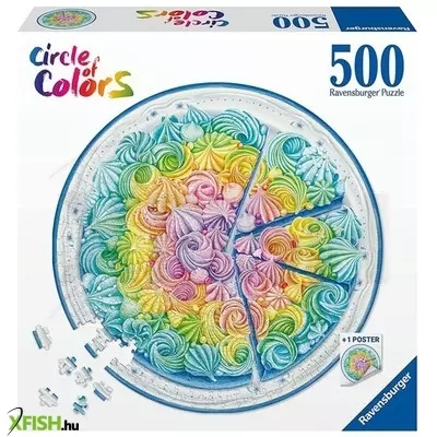 Ravensburger puzzle kör 500 db - szivárvány torta