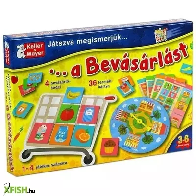 Játszva megismerjük a bevásárlást társasjáték
