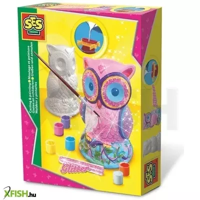 Ses bagoly csillámos gipszöntő készlet
