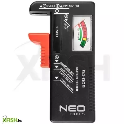 neotools akkumulátor és elemteszter, 1,5-9v-ig