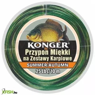 Konger Team Carp Soft Leader Summer Autum Bojlis Előkezsinór 10m 35Lbs