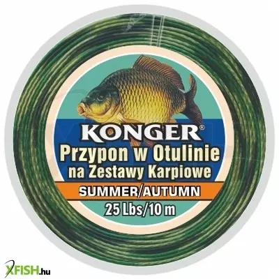 Konger Team Carp Semi Stiff Skin Line Bojlis Előkezsinór 10m 45Lbs
