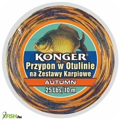 Konger Team Carp Leader Semi Stiff Skin Line Autum Fonott Előkezsinór 10m 25Lbs