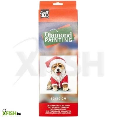 Grafix karácsonyi gyémántfestő 30x40 cm, 3 féle