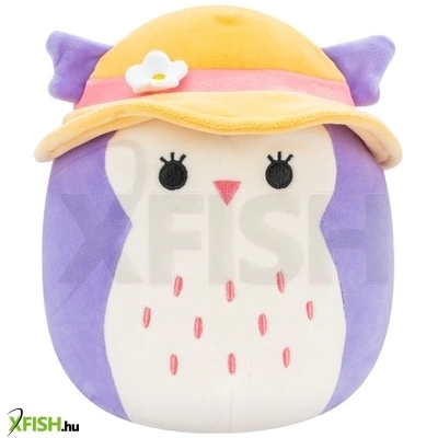 Squishmallows holly a lila bagoly napsapkával 20cm
