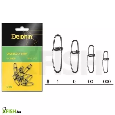 Delphin Crosslock Snap C-03/10Db Bn/000 Pergető Kapocs