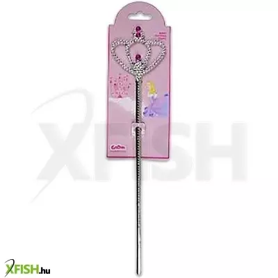 Hercegnő varázspálca - 34 cm-es, ezüst