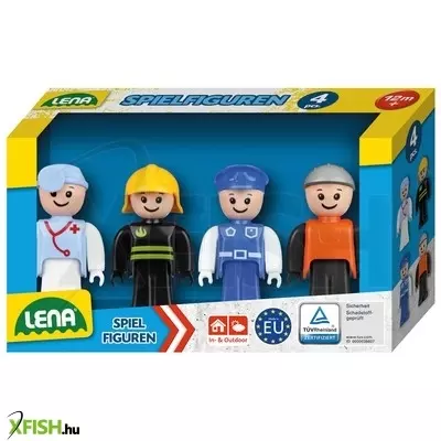 lena műanyag figurák (orvos, tűzoltó, rendőr, építőmunkás)