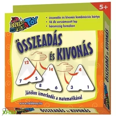 Foldatoy összeadás és kivonás kombinációs kártya