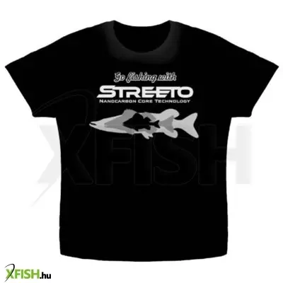 Konger Streeto T Shirt Horgász Póló Fekete M