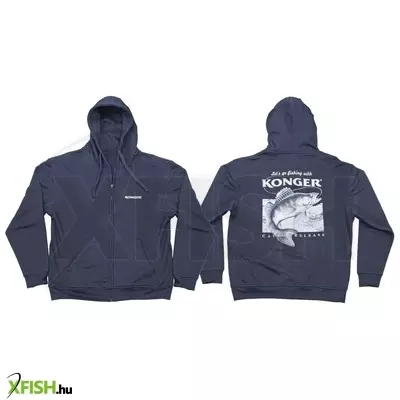 Konger Hoodie Zander Kapucnis Pulóver Süllő Sötétkék Xl