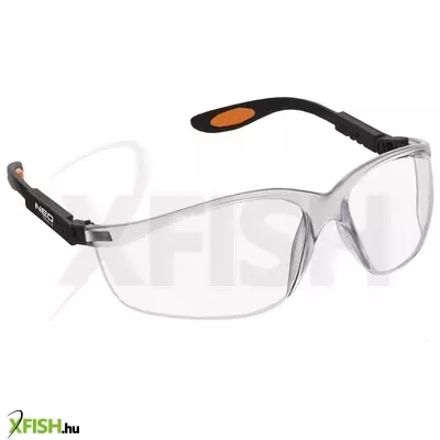 Neotools védőszemüveg, polikarbonát, fehér lencse, állítható keret