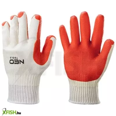 Neotools munkakesztyű latexbevonatú kötött pamut, 4132x, 10