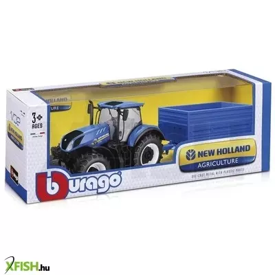 Bburago traktor utánfutóval new holland 132