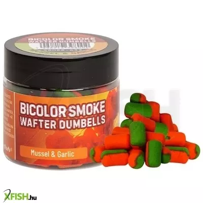 Benzar Mix Bicolor Smoke Wafter Dumbells Kagyló-Fokhagyma 12*8Mm Zöld-Narancs 60 Ml