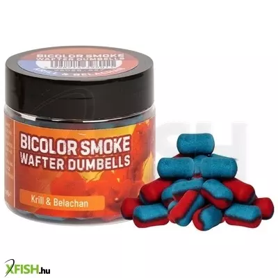 Benzar Mix Bicolor Smoke Wafter Dumbells Krill-Belachan 12*8Mm Kék-Piros 60 Ml