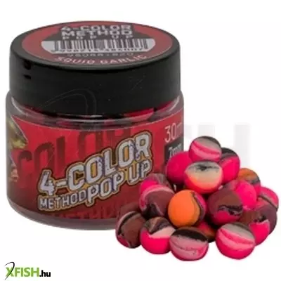 Benzar Mix 4C Method Pop Up tintahal-fokhagyma 7Mm Narancs, Fehér, Pink, Fekete