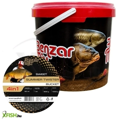 Benzar Twister Vödrös Csali Horgász Szett Édes