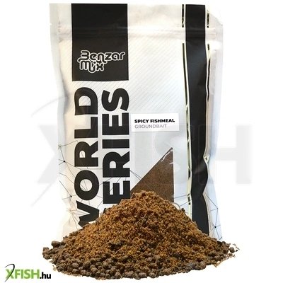 Benzar Mix World Series Groundbait Etetőanyag Spicy Fishmeal 800g