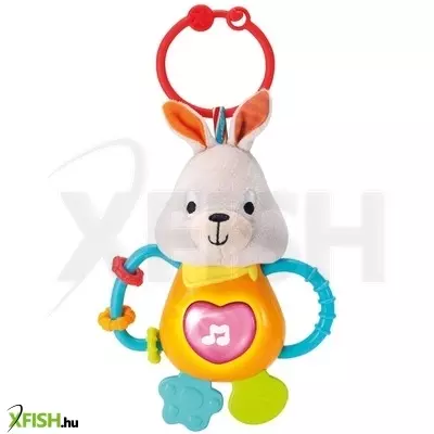 Winfun nyuszi kiságyra tehető zenélő bébijáték